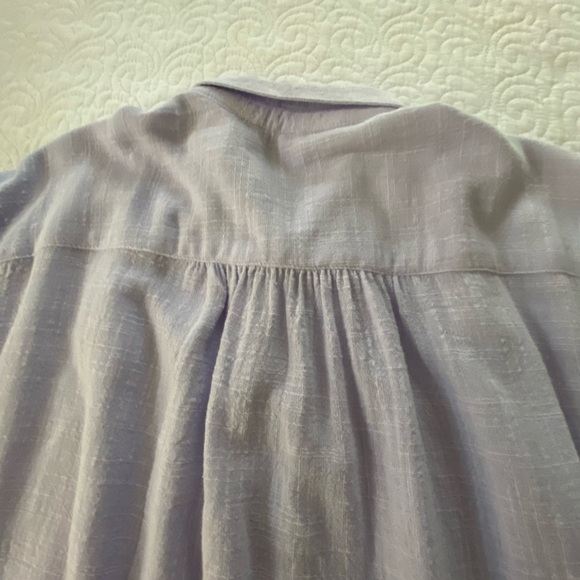 Universal Thread Light Purple Button Down Shirt Dolman Sleeve Button Up Size L - Picture 9 of 11